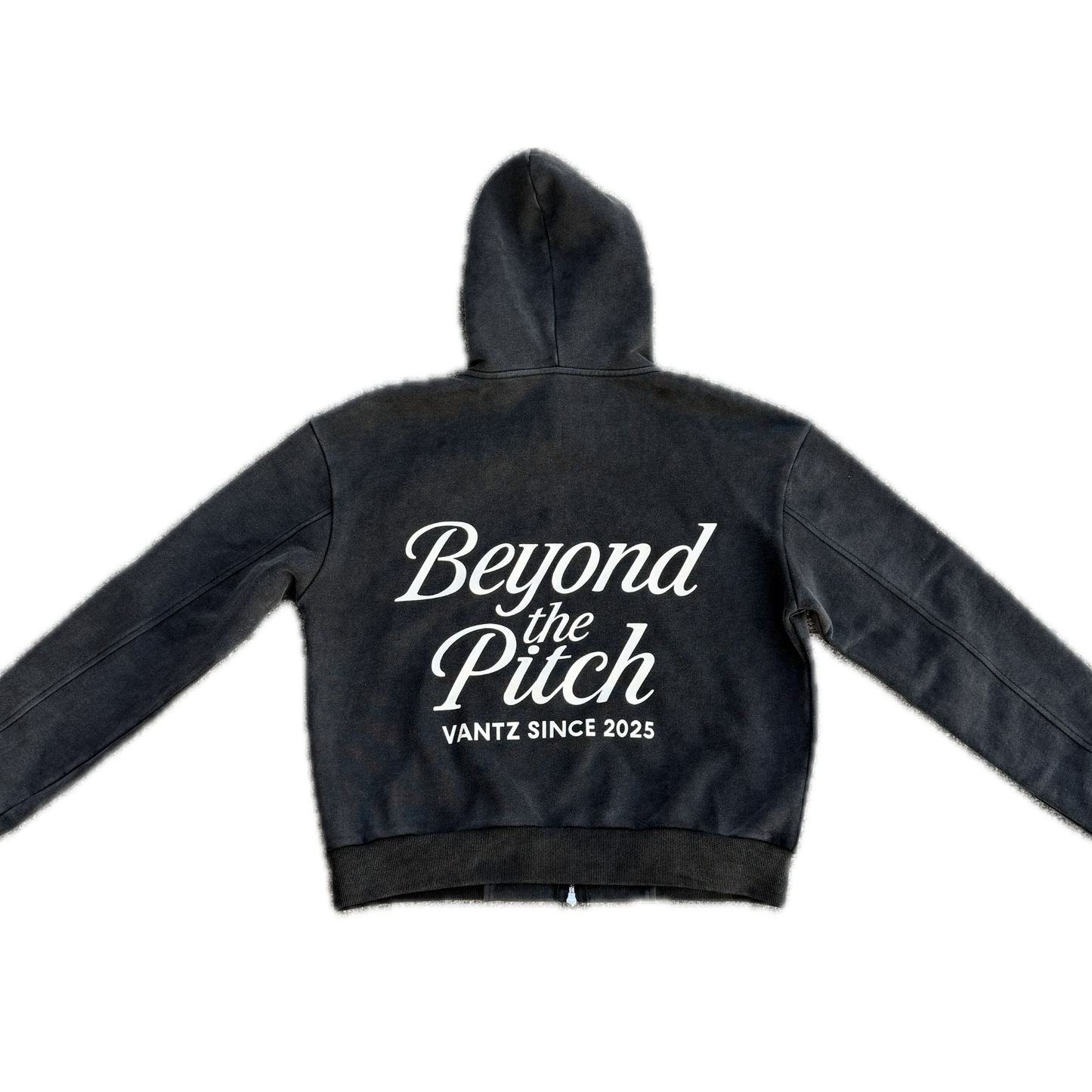 Washed Grey ZIP Hoodie 500gsm